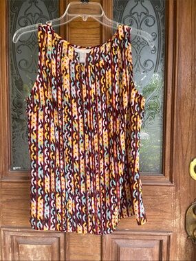 Banana Republic Multicolor chain print Sleeveless Top
